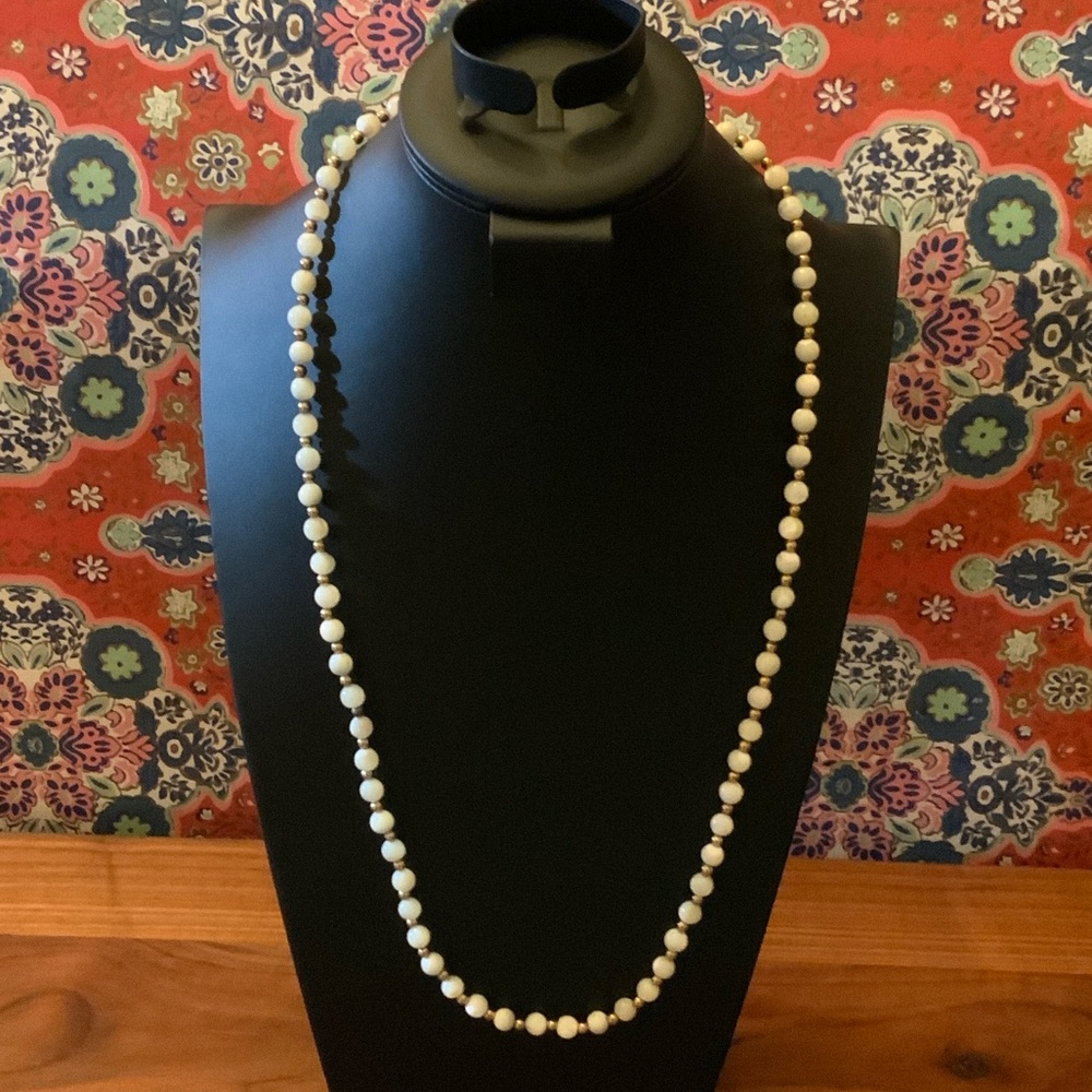 Vintage Mother of Pearl Necklace 30”
